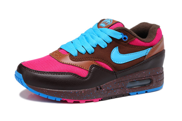 Nike Air Max 87 chaussures femmes Shinning rose bleu noir (4)